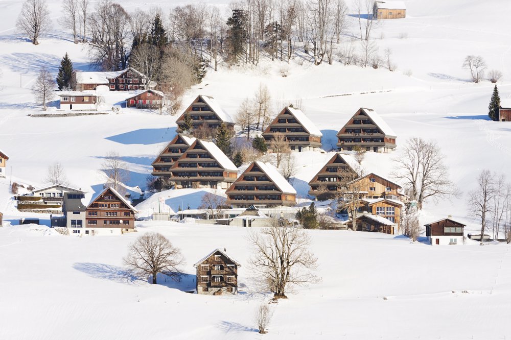 Aussenansicht im Winter - Reka-Feriendorf Wildhaus wildhaus, ostschweiz, reka-feriendorf Aussenansicht im Winter - Reka-Feriendorf Wildhaus wildhaus, ostschweiz, reka-feriendorf