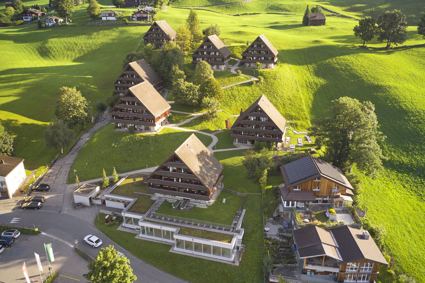 Exterior view in summer - Reka Holiday Village Wildhaus eastern-switzerland, wildhaus, reka-holiday-village Exterior view in summer - Reka Holiday Village Wildhaus eastern-switzerland, wildhaus, reka-holiday-village