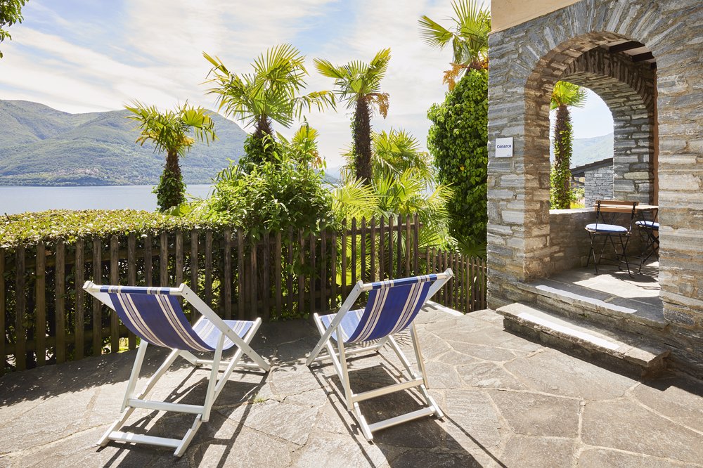 Exterior view in summer - Reka Holiday house Brissago brissago, ticino, reka-holiday-house Exterior view in summer - Reka Holiday house Brissago brissago, ticino, reka-holiday-house