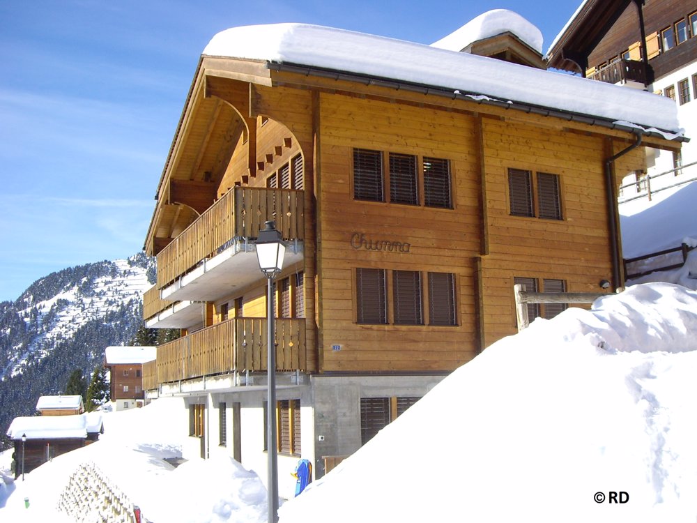 Exterior view in winter - Holiday house Chumma winter, valais, chumma, riederalp Exterior view in winter - Holiday house Chumma winter, valais, chumma, riederalp