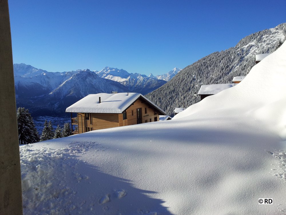 Vue extérieure en hiver - Maison de vacances Chumma hiver, riederalp, chumma, valais Vue extérieure en hiver - Maison de vacances Chumma hiver, riederalp, chumma, valais